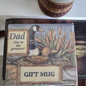 New Inbox Dad Gift Brown Tan Coffee Mug Ducks Mallards Gift for Dad Fathers Day